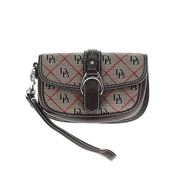 Dooney & Bourke Handbags - Dooney & Bourke Brown and Red Women's wristlet